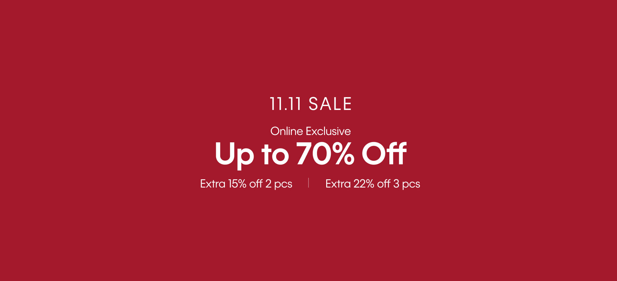 Calvin Klein 11.11 Sale Online Exclusive Up to 70% Off